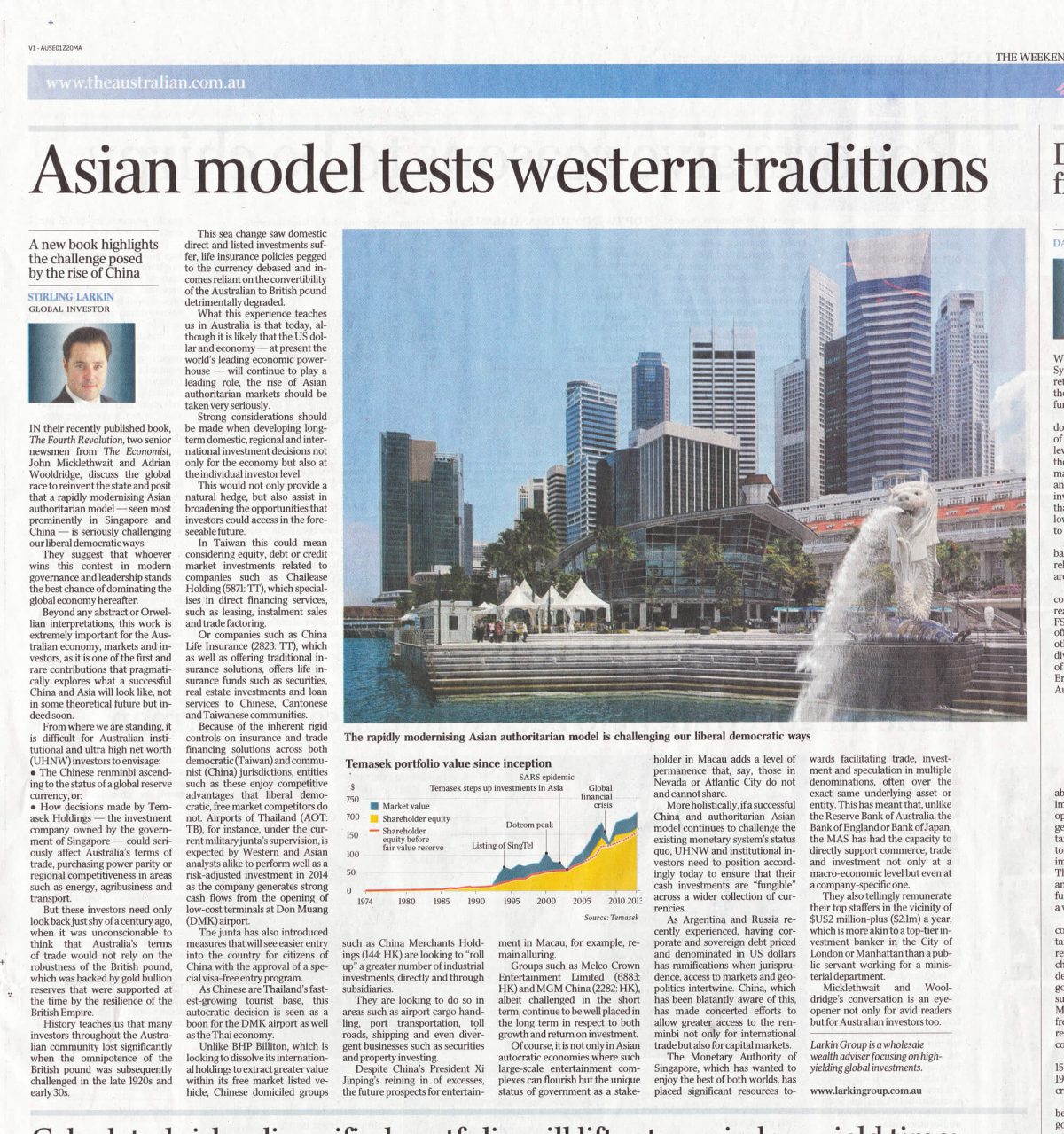 australian standfirst discusses markets in asia in 2014 in the australian newspaper